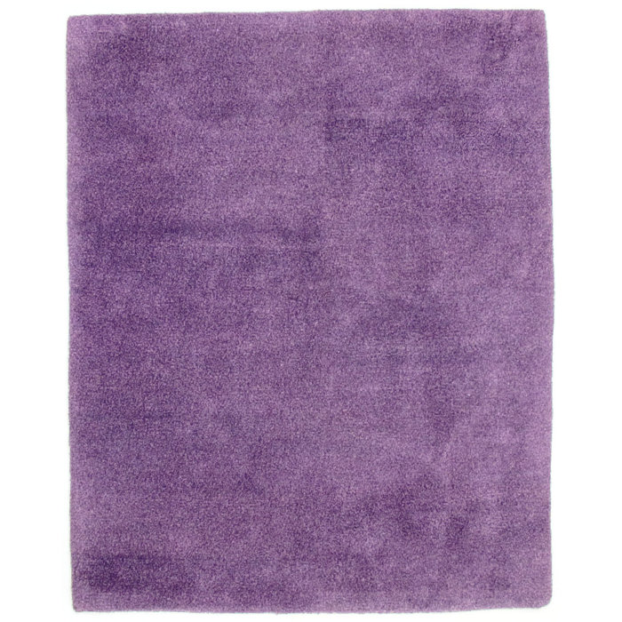 Ebern Designs Zephyr Hand Hooked Wool Purple Indoor/Outdoor Rug